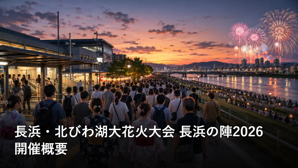 長浜・北びわ湖大花火大会 長浜の陣2026の開催概要を紹介する画像