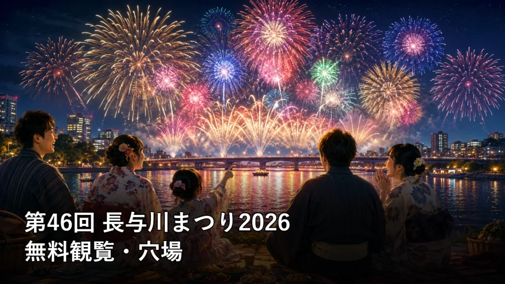第46回 長与川まつり2026の無料観覧・穴場を紹介する画像