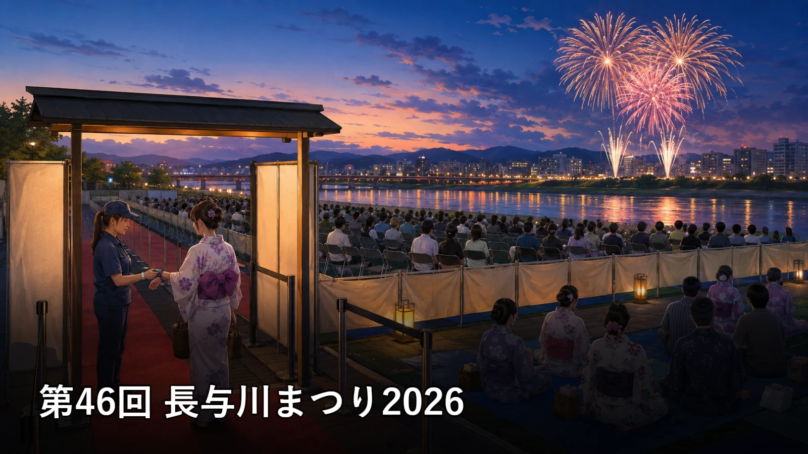 第46回 長与川まつり2026の開催情報・観覧場所・アクセスを紹介するアイキャッチ画像