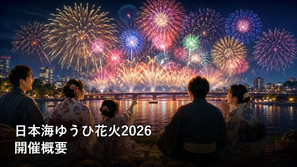 日本海ゆうひ花火2026の開催概要を紹介する画像