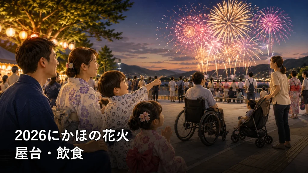 2026にかほの花火の屋台・飲食を紹介する画像