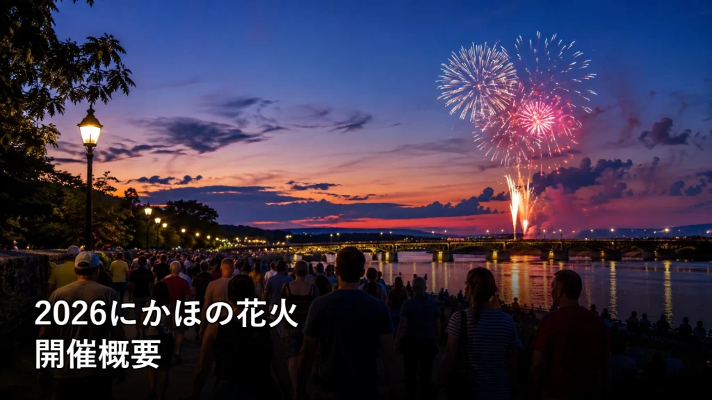 2026にかほの花火の開催概要を紹介する画像