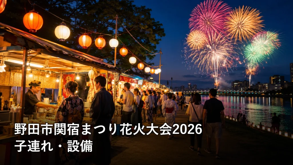 野田市関宿まつり花火大会2026の子連れ・設備を紹介する画像