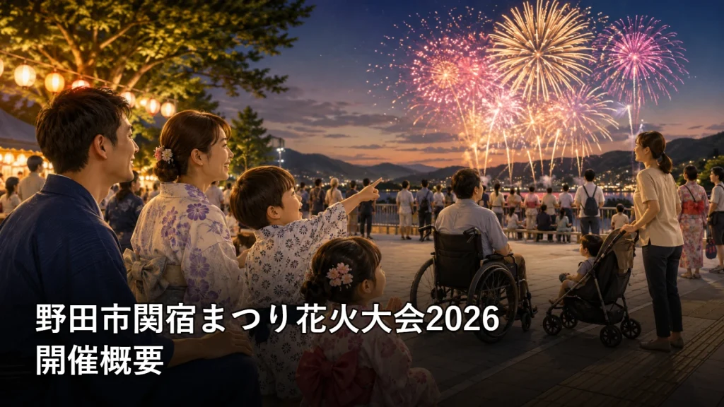 野田市関宿まつり花火大会2026の開催概要を紹介する画像