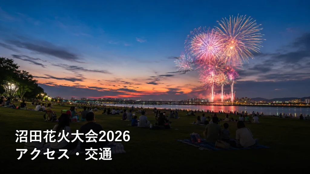 沼田花火大会2026のアクセス・交通を紹介する画像