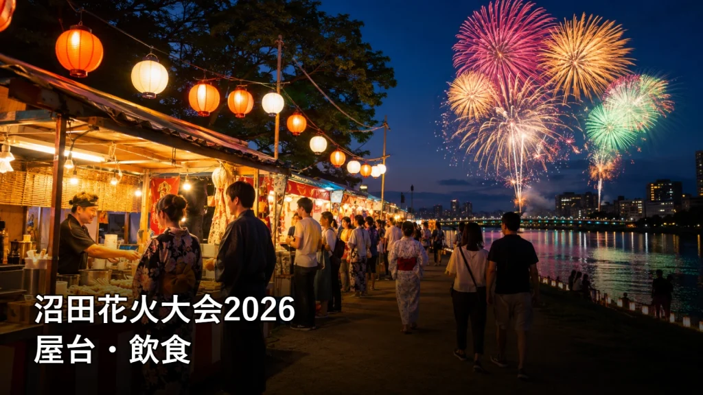 沼田花火大会2026の屋台・飲食を紹介する画像