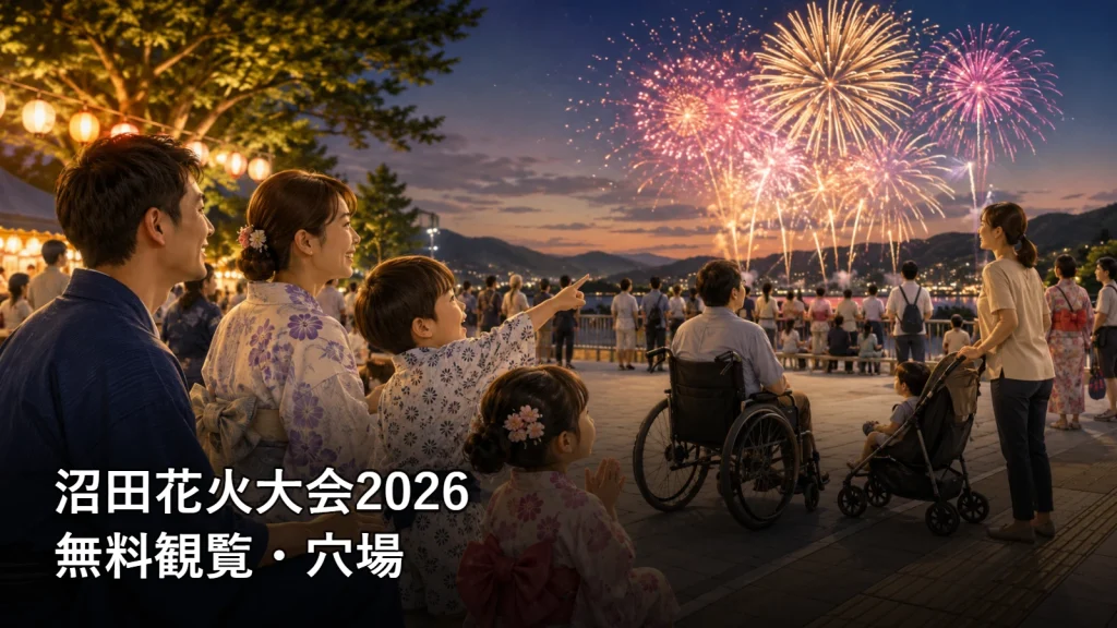 沼田花火大会2026の無料観覧・穴場を紹介する画像