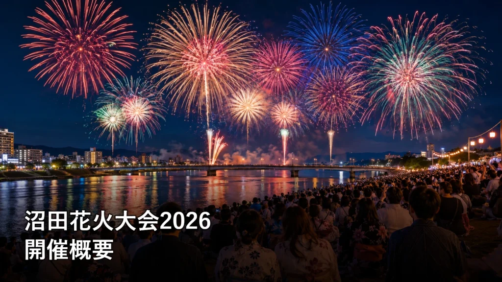 沼田花火大会2026の開催概要を紹介する画像