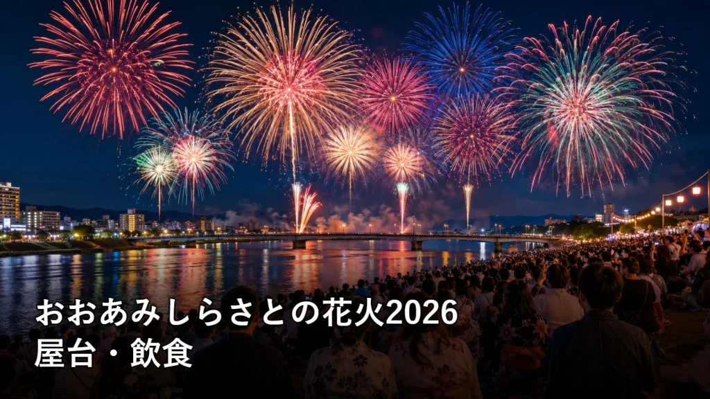 おおあみしらさとの花火2026の屋台・飲食を紹介する画像