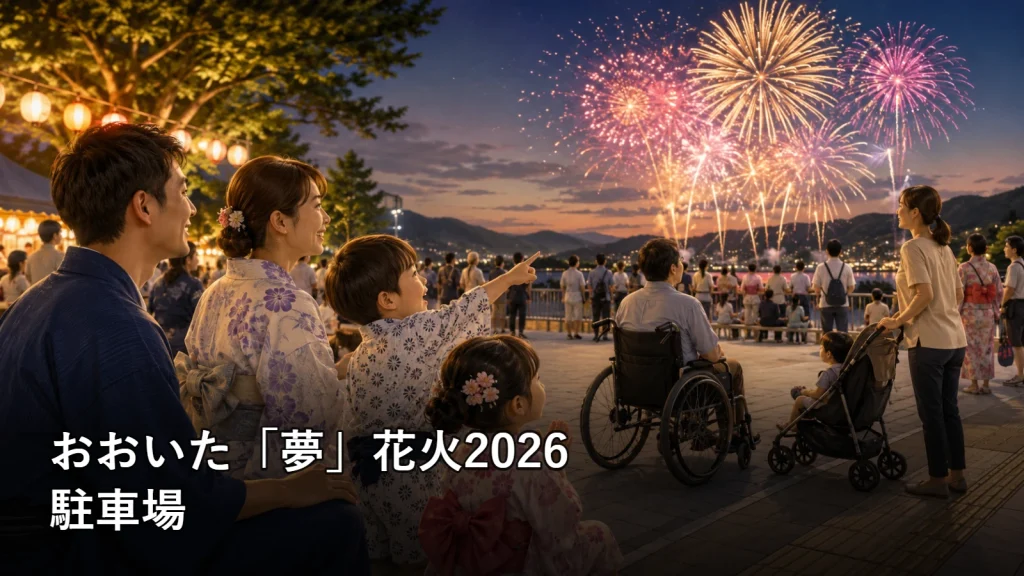 おおいた「夢」花火2026の駐車場を紹介する画像