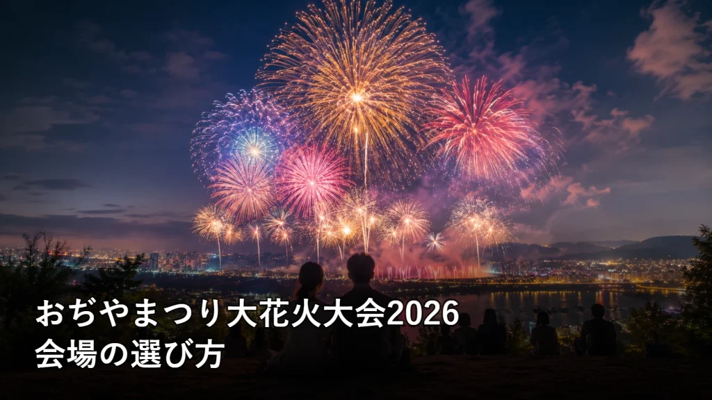 おぢやまつり大花火大会2026の会場の選び方を紹介する画像