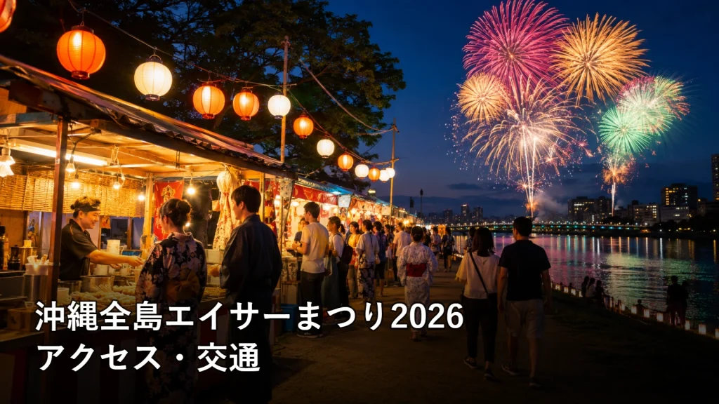 沖縄全島エイサーまつり2026のアクセス・交通を紹介する画像