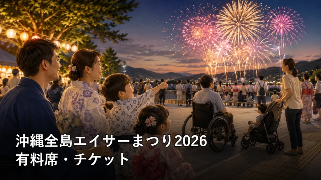 沖縄全島エイサーまつり2026の有料席・チケットを紹介する画像