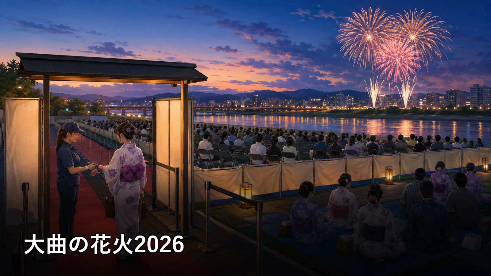 大曲の花火2026の開催情報・観覧場所・アクセスを紹介するアイキャッチ画像