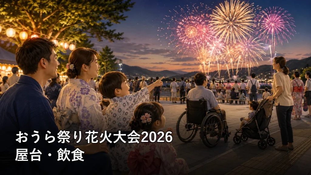 おうら祭り花火大会2026の屋台・飲食を紹介する画像