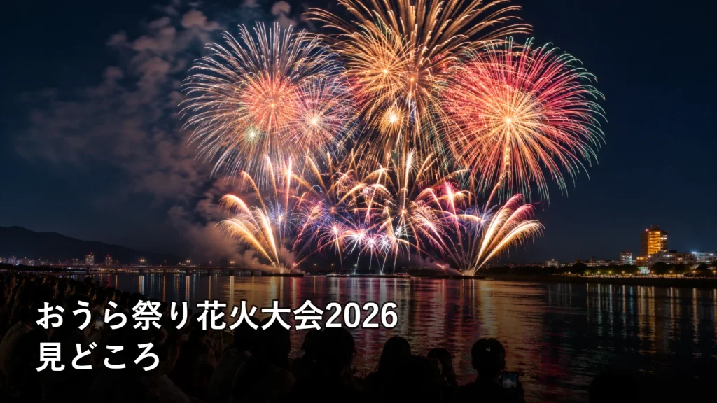 おうら祭り花火大会2026の見どころを紹介する画像