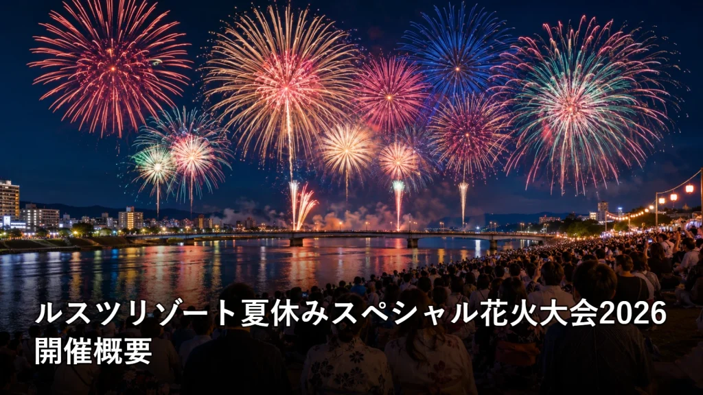 ルスツリゾート夏休みスペシャル花火大会2026の開催概要を紹介する画像