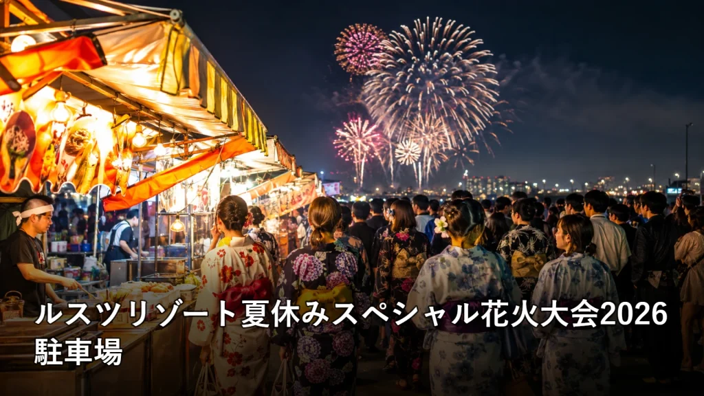 ルスツリゾート夏休みスペシャル花火大会2026の駐車場を紹介する画像