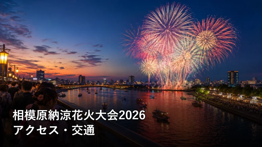 相模原納涼花火大会2026のアクセス・交通を紹介する画像
