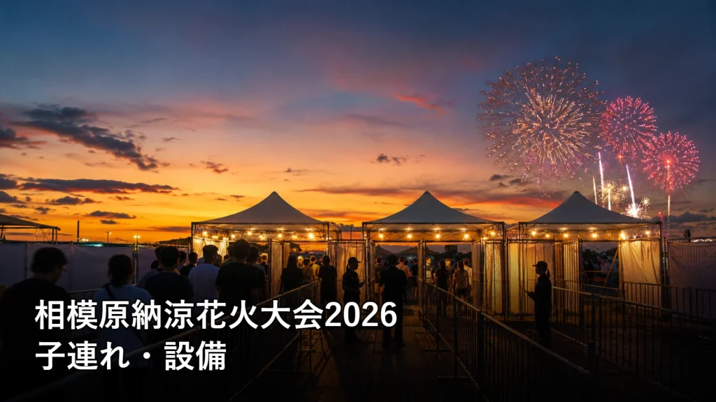 相模原納涼花火大会2026の子連れ・設備を紹介する画像