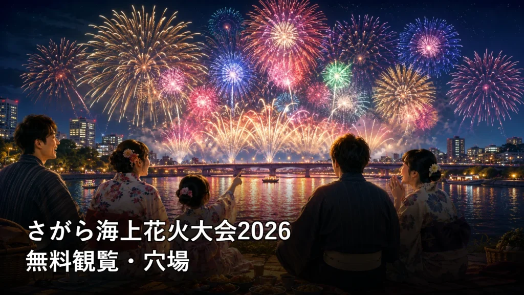 さがら海上花火大会2026の無料観覧・穴場を紹介する画像