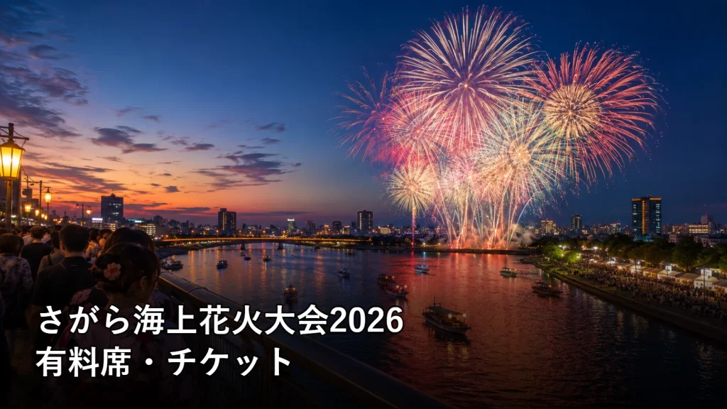 さがら海上花火大会2026の有料席・チケットを紹介する画像