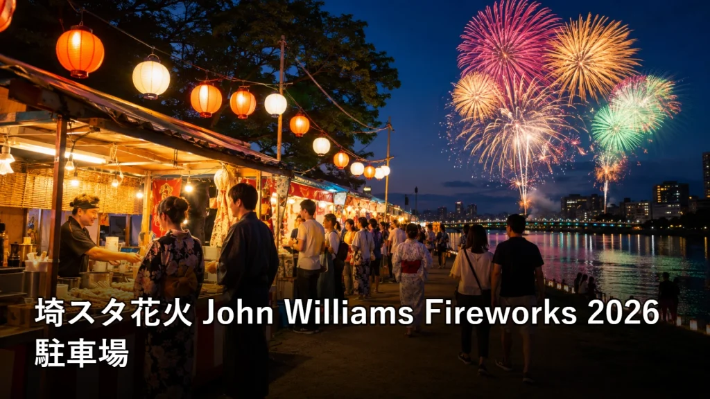 埼スタ花火 John Williams Fireworks 2026の駐車場を紹介する画像