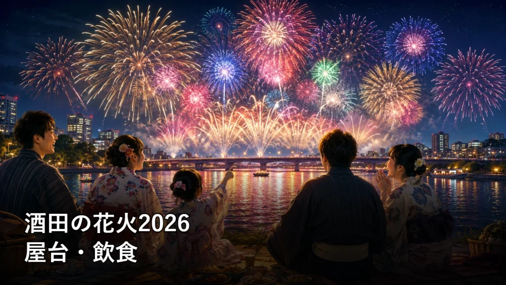 酒田の花火2026の屋台・飲食を紹介する画像
