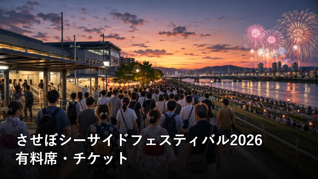 させぼシーサイドフェスティバル2026の有料席・チケットを紹介する画像