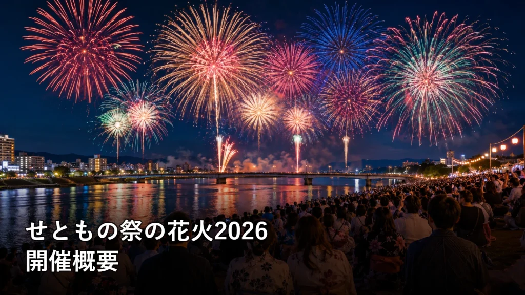 せともの祭の花火2026の開催概要を紹介する画像