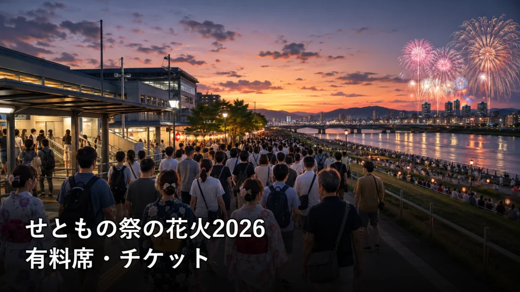 せともの祭の花火2026の有料席・チケットを紹介する画像