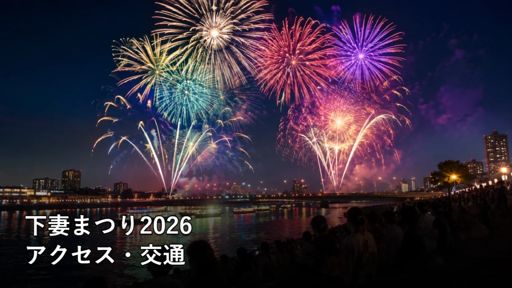 下妻まつり2026のアクセス・交通を紹介する画像