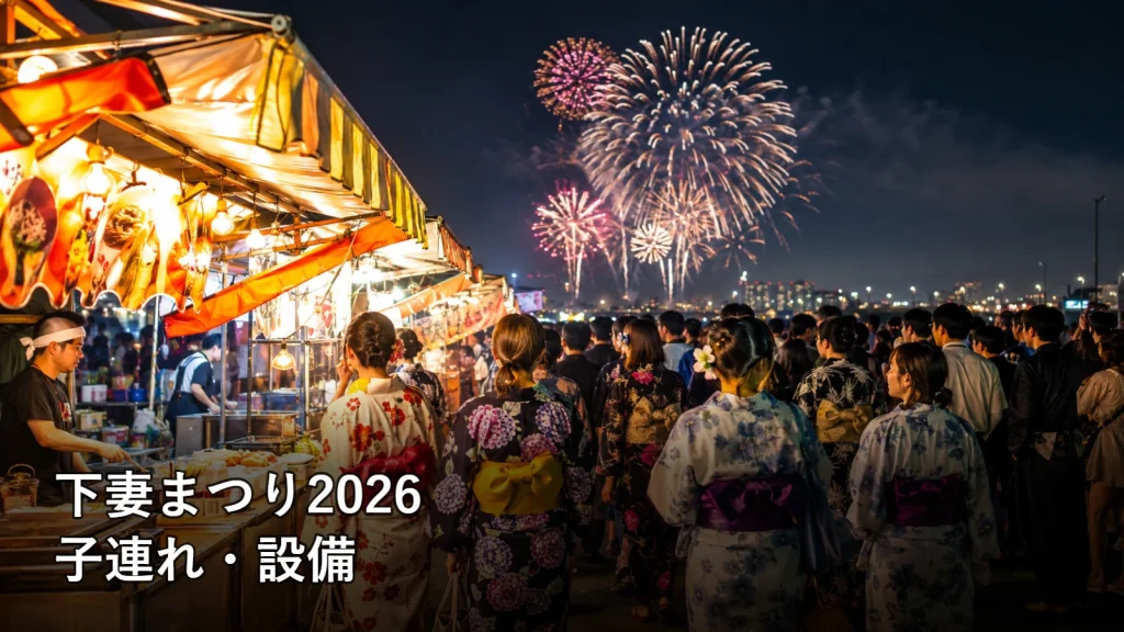 下妻まつり2026の子連れ・設備を紹介する画像