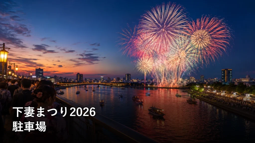 下妻まつり2026の駐車場を紹介する画像
