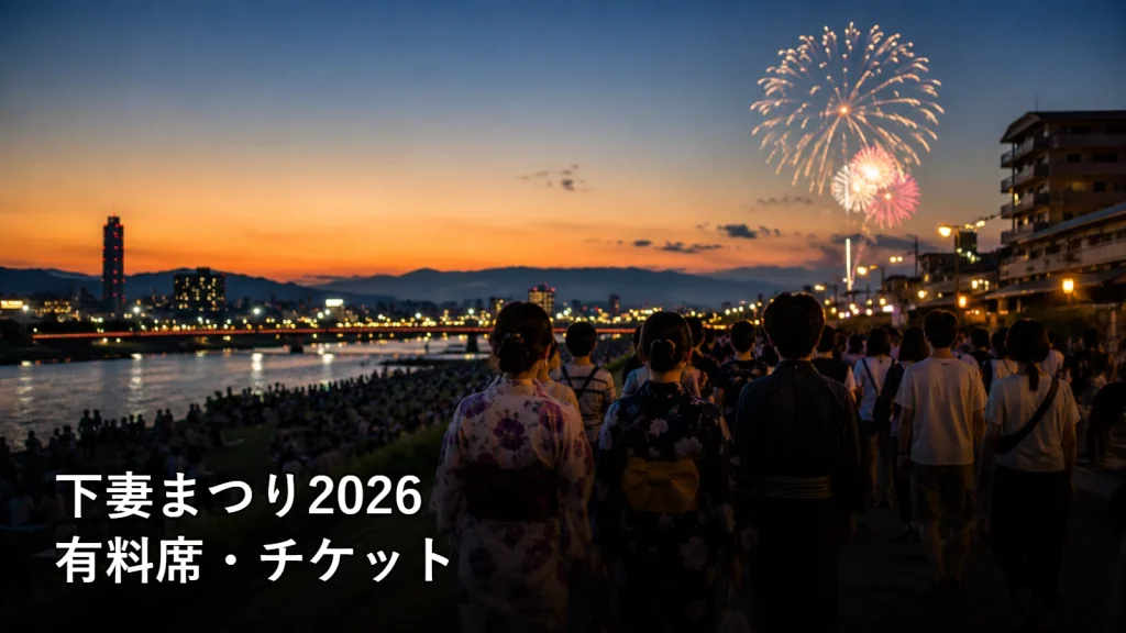 下妻まつり2026の有料席・チケットを紹介する画像