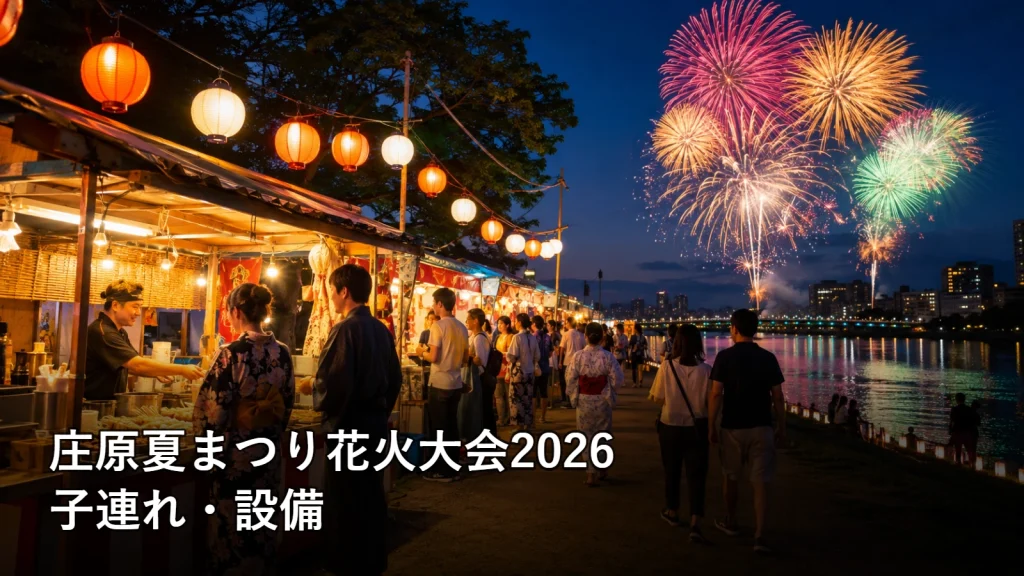 庄原夏まつり花火大会2026の子連れ・設備を紹介する画像