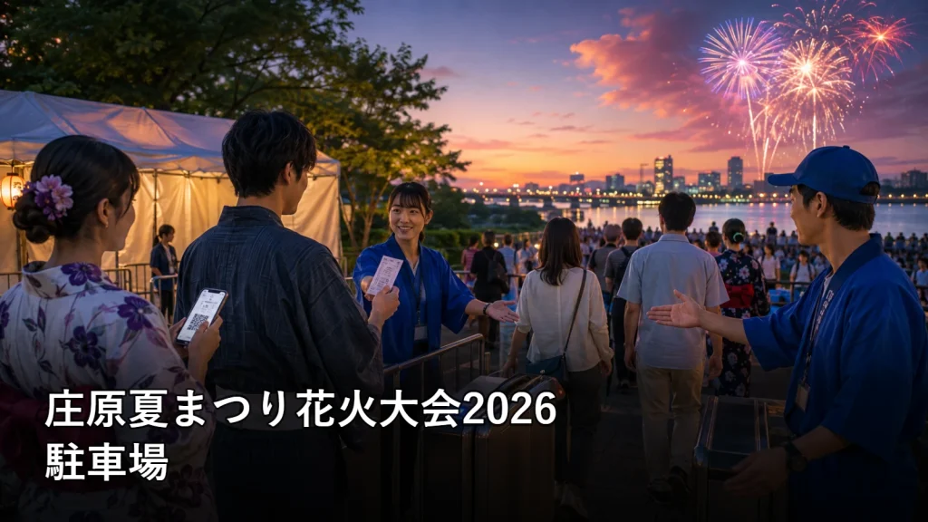 庄原夏まつり花火大会2026の駐車場を紹介する画像