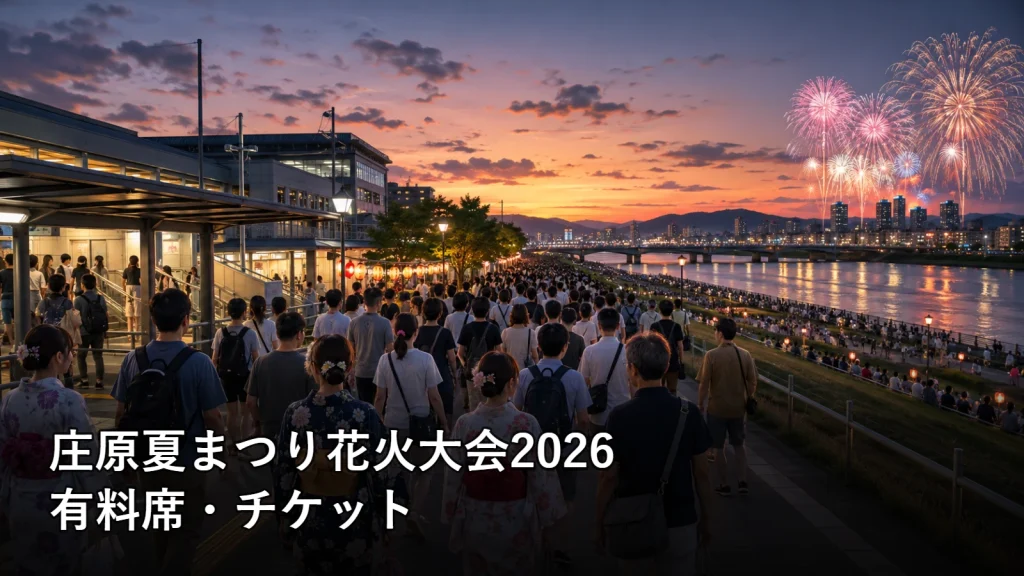 庄原夏まつり花火大会2026の有料席・チケットを紹介する画像