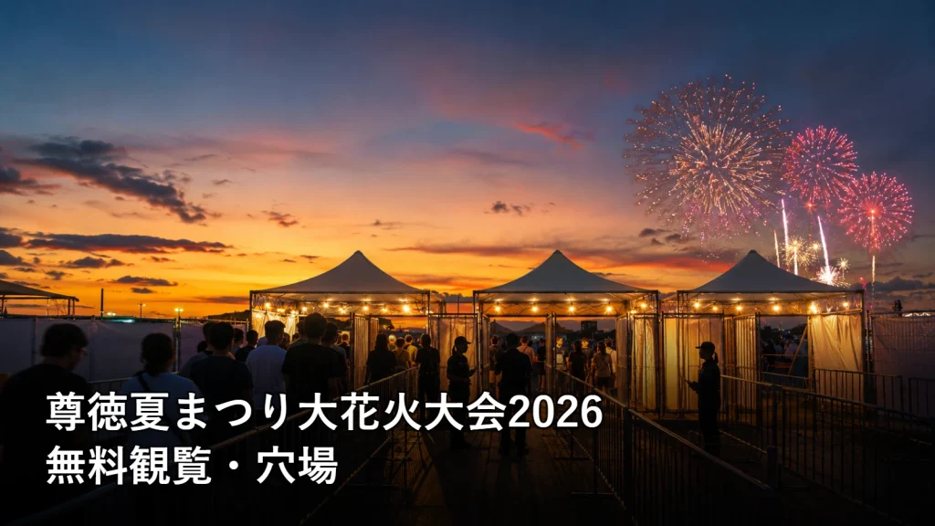 尊徳夏まつり大花火大会2026の無料観覧・穴場を紹介する画像