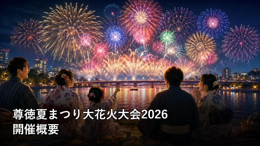 尊徳夏まつり大花火大会2026の開催概要を紹介する画像