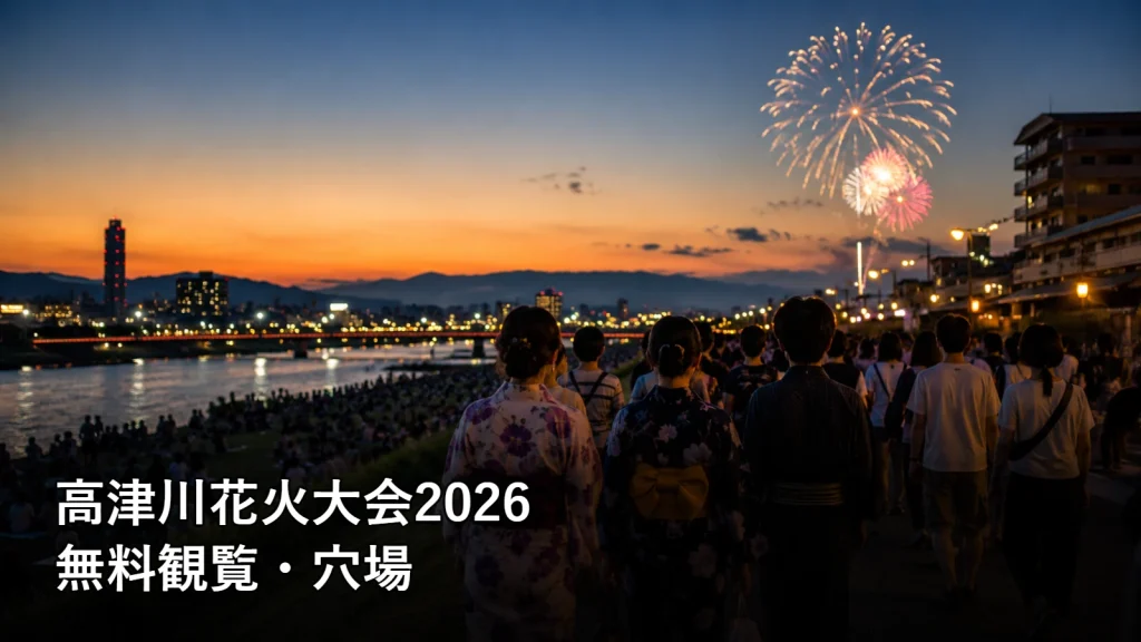 高津川花火大会2026の無料観覧・穴場を紹介する画像