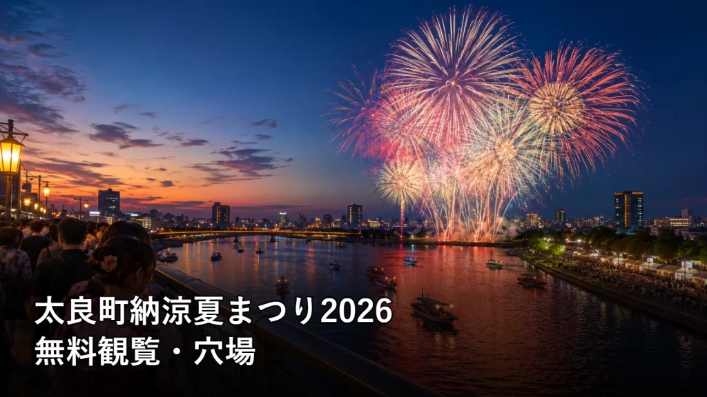 太良町納涼夏まつり2026の無料観覧・穴場を紹介する画像