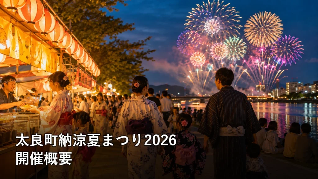 太良町納涼夏まつり2026の開催概要を紹介する画像
