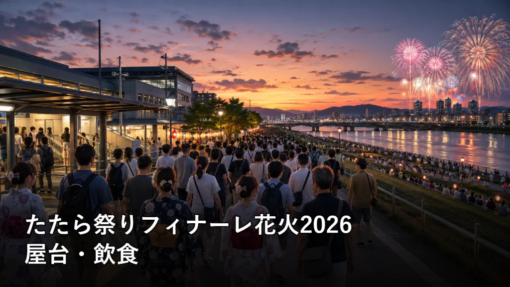 たたら祭りフィナーレ花火2026の屋台・飲食を紹介する画像
