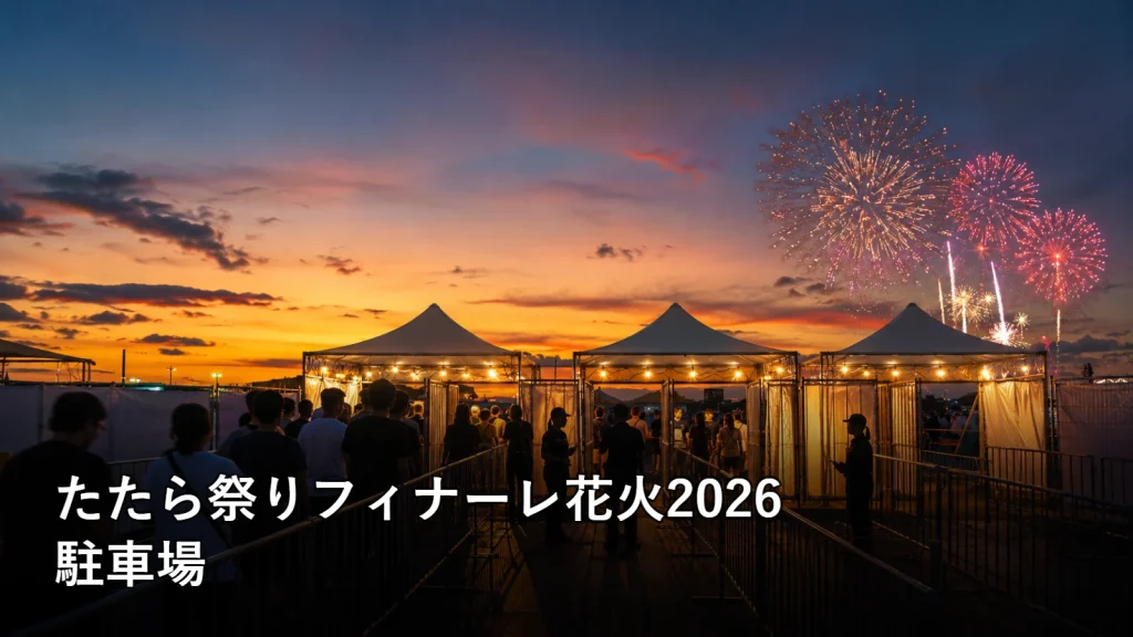 たたら祭りフィナーレ花火2026の駐車場を紹介する画像