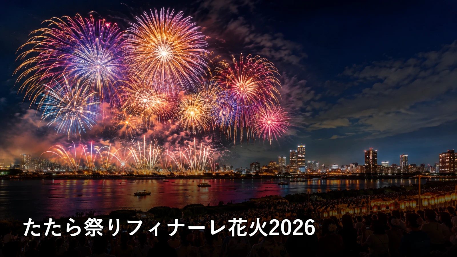 たたら祭りフィナーレ花火2026の開催情報・観覧場所・アクセスを紹介するアイキャッチ画像