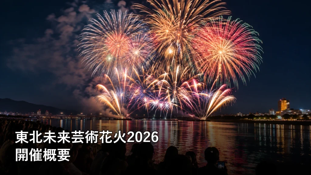 東北未来芸術花火2026の開催概要を紹介する画像