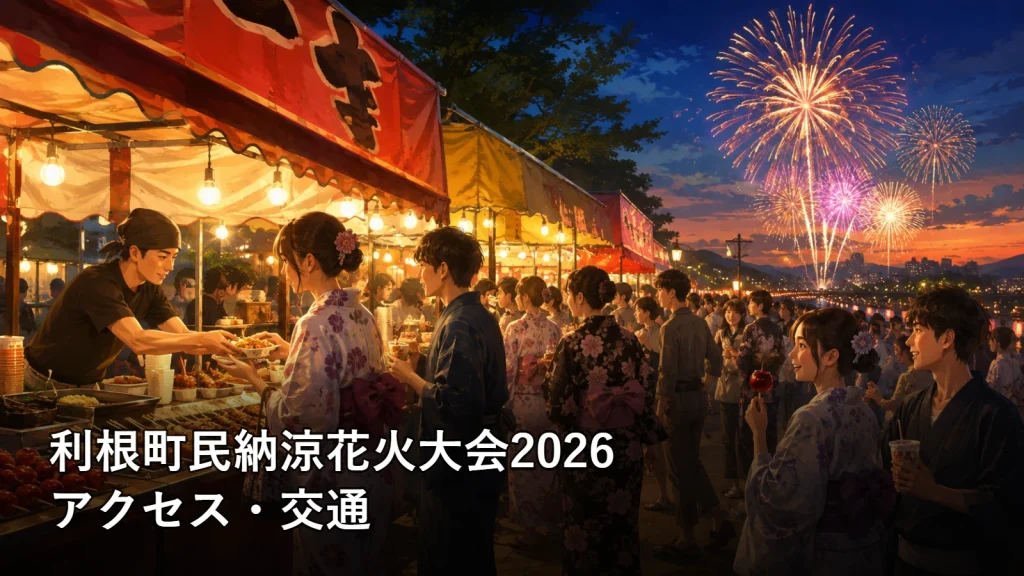 利根町民納涼花火大会2026のアクセス・交通を紹介する画像