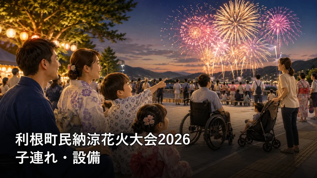 利根町民納涼花火大会2026の子連れ・設備を紹介する画像
