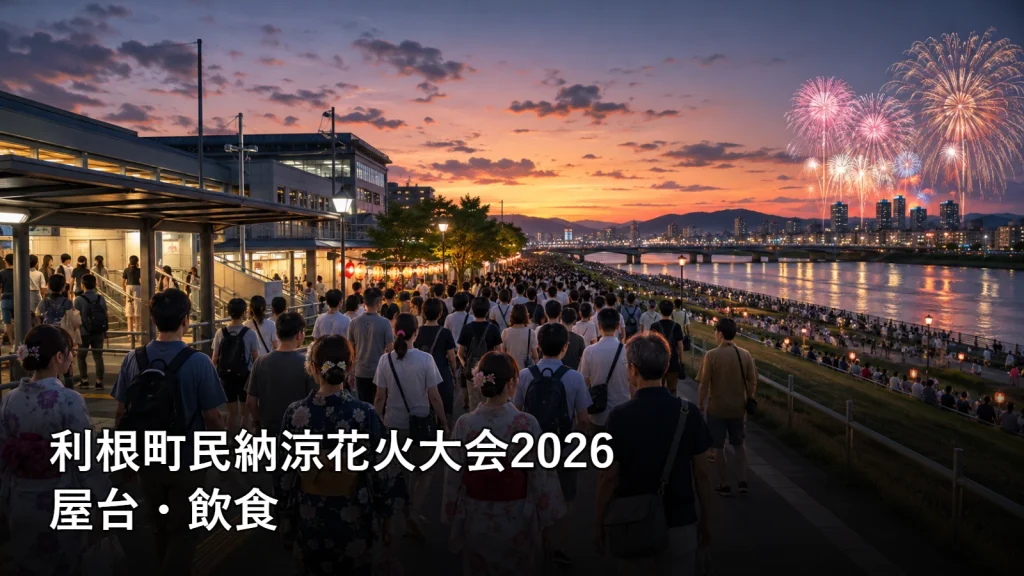 利根町民納涼花火大会2026の屋台・飲食を紹介する画像